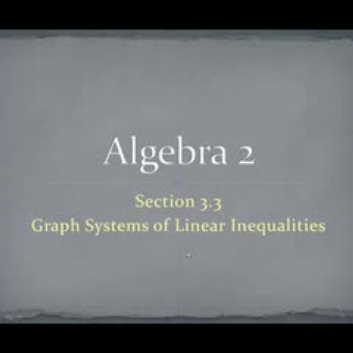 3.3Alg2 Graph Systems of Linear Inequalities_