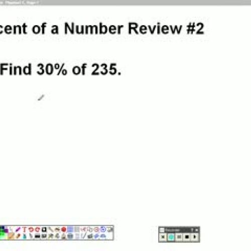 Percent of a Number