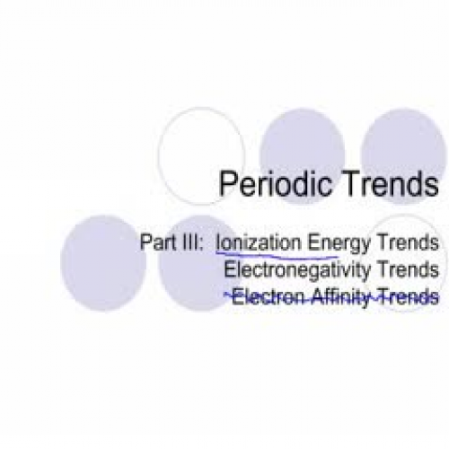 Periodic Trends Part III