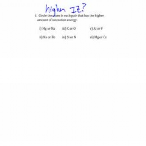 Periodic Trends Practice Problems