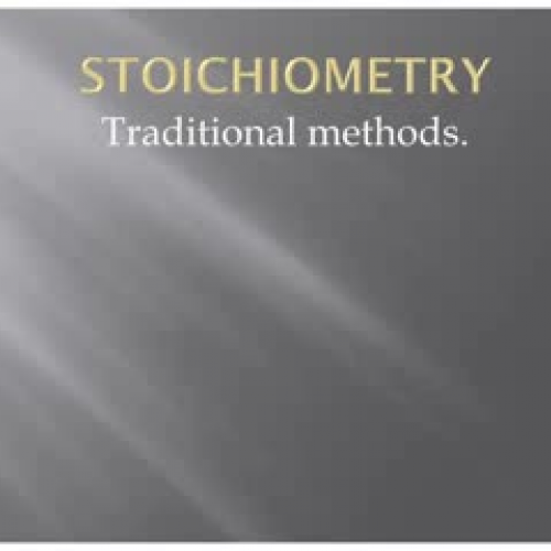 Stoichiometry old