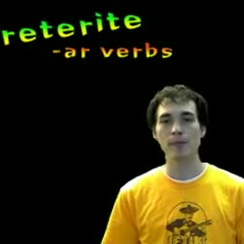 Spanish lesson - Preterite -ar verbs