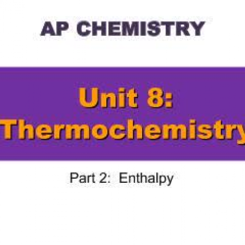 EHS AP Chem Unit 8 part 2