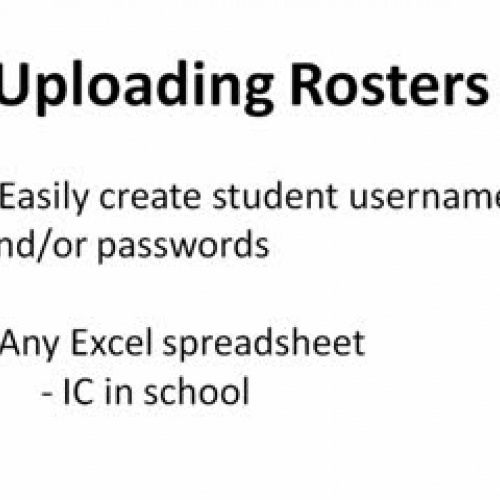 Uploading Rosters