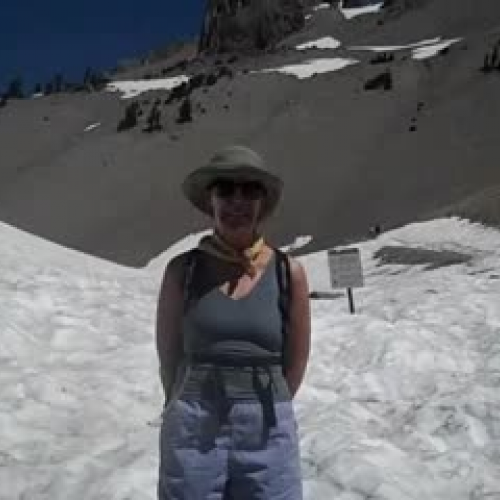 Ms. Cherene on Mt. Lassen