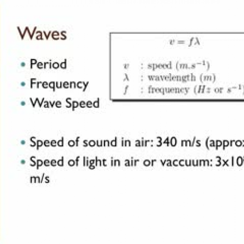RCHS Physics Podcast 3.1 Vibrations and Waves