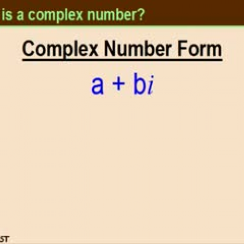 Complex Numbers Part I KORNCAST