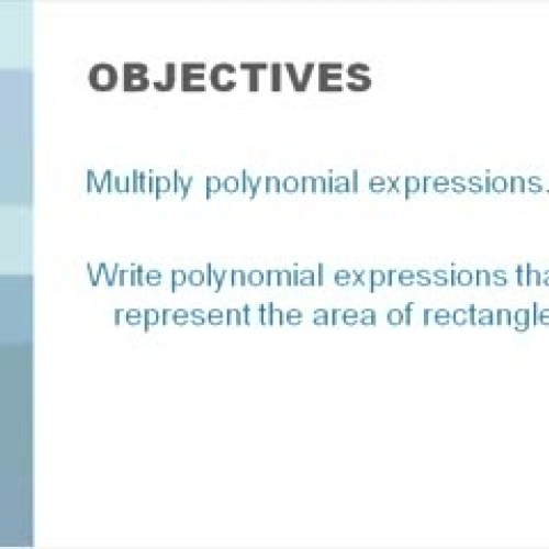 Multiplying Polynomials