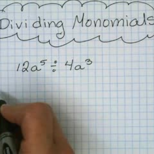 Dividing Monomials