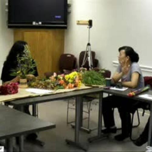 Flower Arranging with Rhea VanAtta 10-27-09