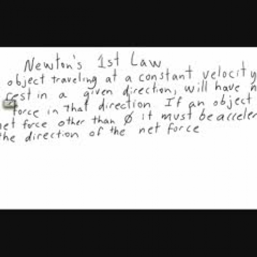 Newton's First Law
