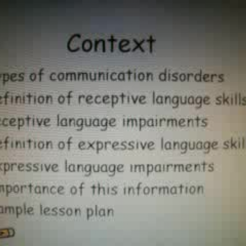 Receptive and Expressive Language Skills