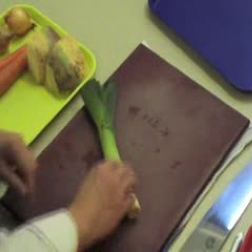 Preparing Vegetables For Cutting