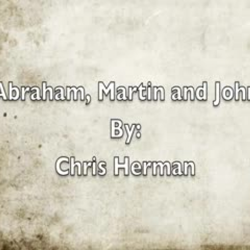 Abraham, Martin and John