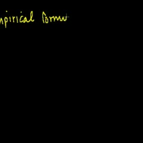 Formula from mass composition