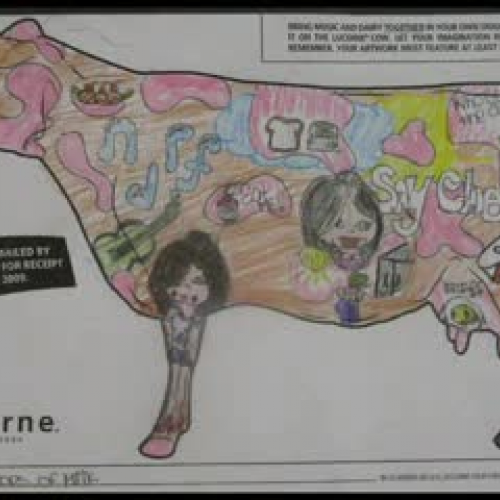 Humor in art with Cows
