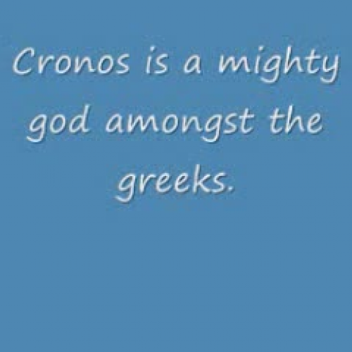 Cronos the Greek Titan God