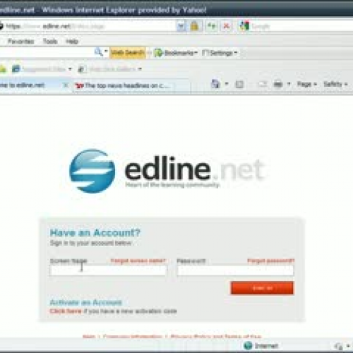 Navigating Edline to view Reports