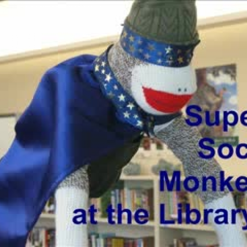 Super Sock Monkey Uses the Library Catalog