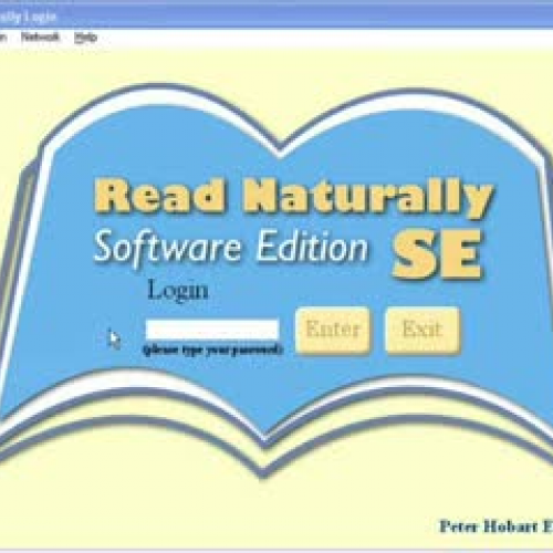 Placing a Student in Read Naturally Software