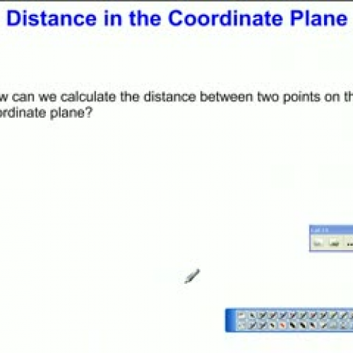 Lesson 6-1: Distance in the Coordinate Plane