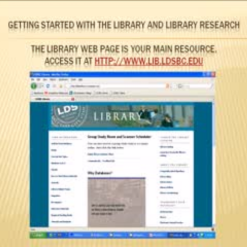 Getting Started with the Library