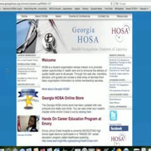 Georgia HOSA Online Affiliation Tutorial
