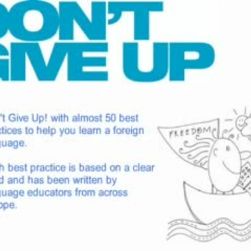 Dont Give Up Motivating Language learners