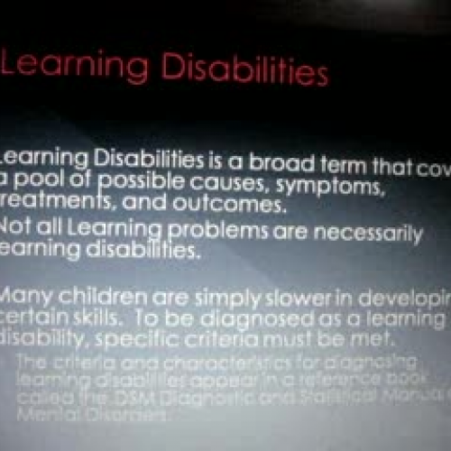 Learning Disabilties