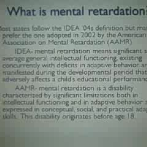 Mental Retardation