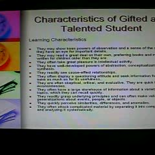 Gifted and Talented Students Part 2