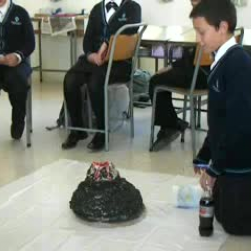 Making a volcano