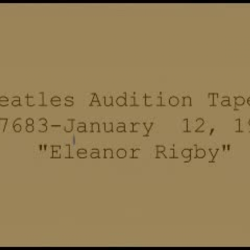 Music Video Eleanor Rigby