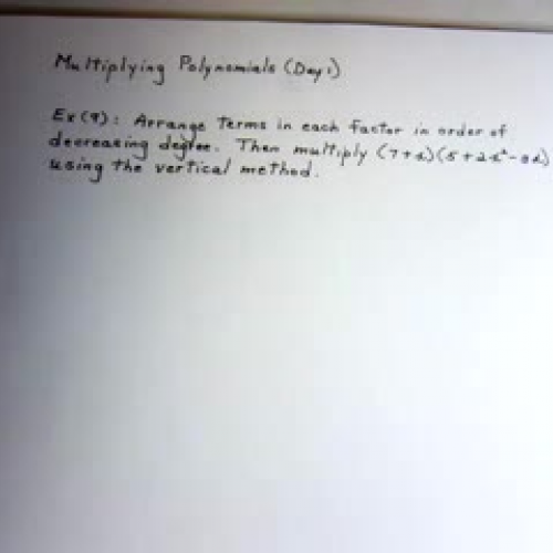 11-23-2009-Multiplying Polynomials(Day 1)