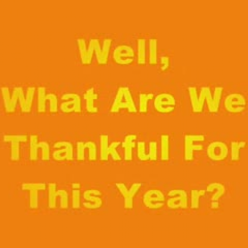 Being Thankful By Alyssa Kates