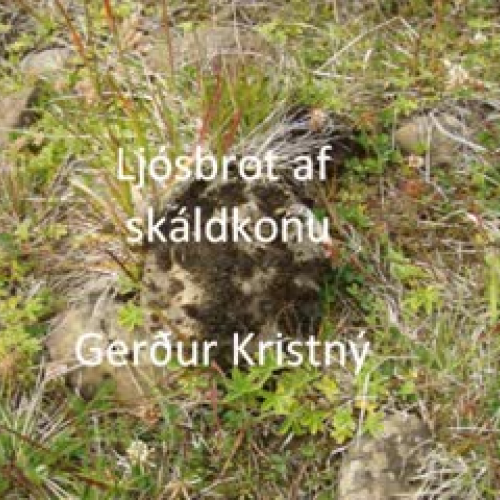 Ljósbort af skáldkonu