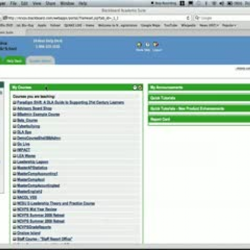 Blackboard Course Imports