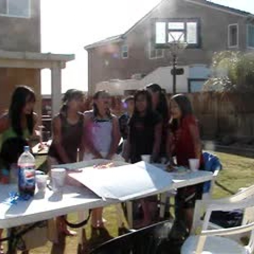 friends singing me happy 12th birthday