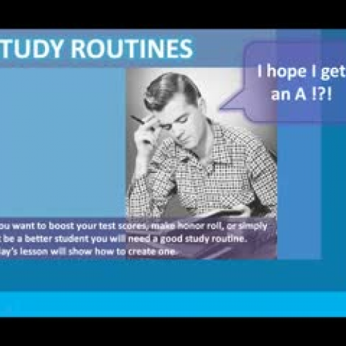 Study Routines