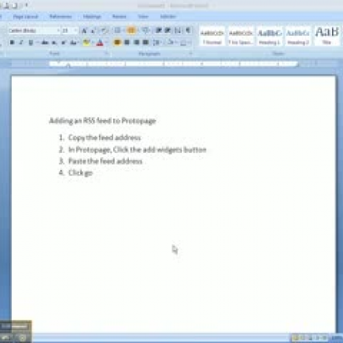 Adding an RSS Feed to Protopage