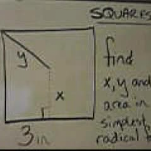 Areas of Squares from 45-45-90