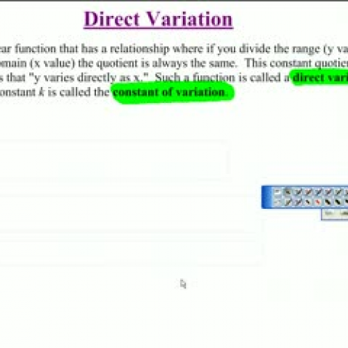 6-8: Direct Variation