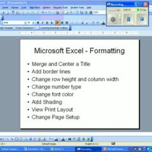 Excel Formatting