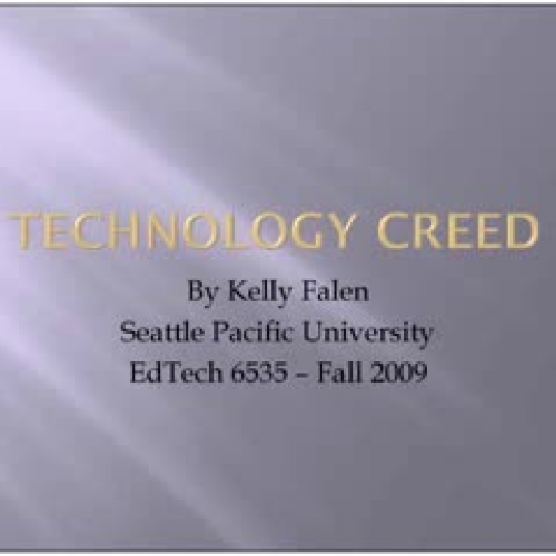 Technology Creed