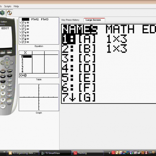 Entering Matrices in Calculator