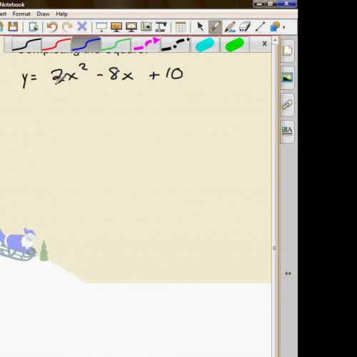 Completing the Square - Vertex form