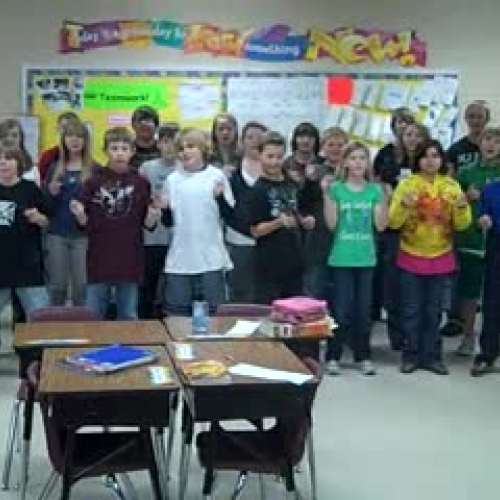 Mrs. Boozer's Class singing Atoms Family Song