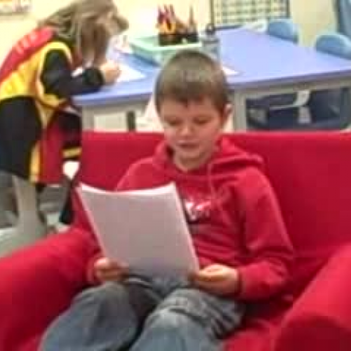 Killian reads a story that he wrote