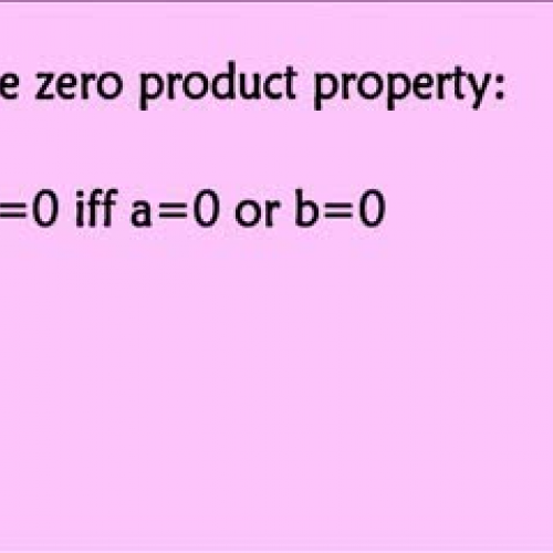 4-7 Solving Polynomial Equations