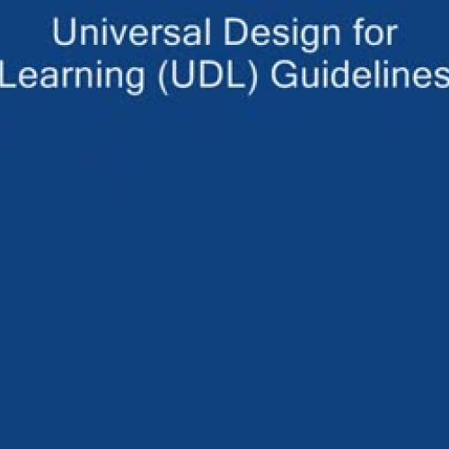 UDL Guidelines Smart Goals 12-14-09